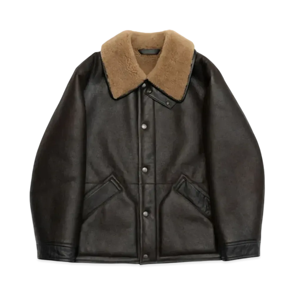 Graphpaper Shearling Coat "Espresso"