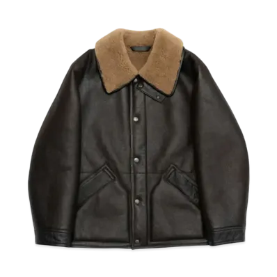Graphpaper Shearling Coat "Espresso"