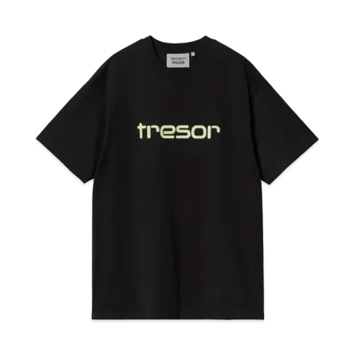 Carhartt WIP x TRESOR Techno Alliance S/S T-Shirt "Black/Glow Green"