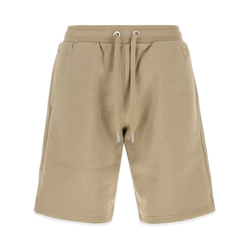 AMI PARIS Cotton Bermuda Shorts "Beige"