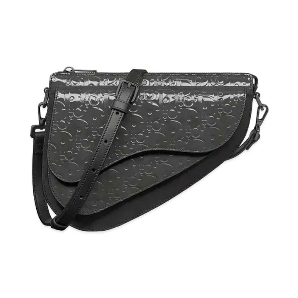 Dior Boxy Saddle Bag Oblique "Black"
