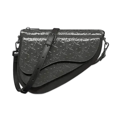 Dior Boxy Saddle Bag Oblique "Black"