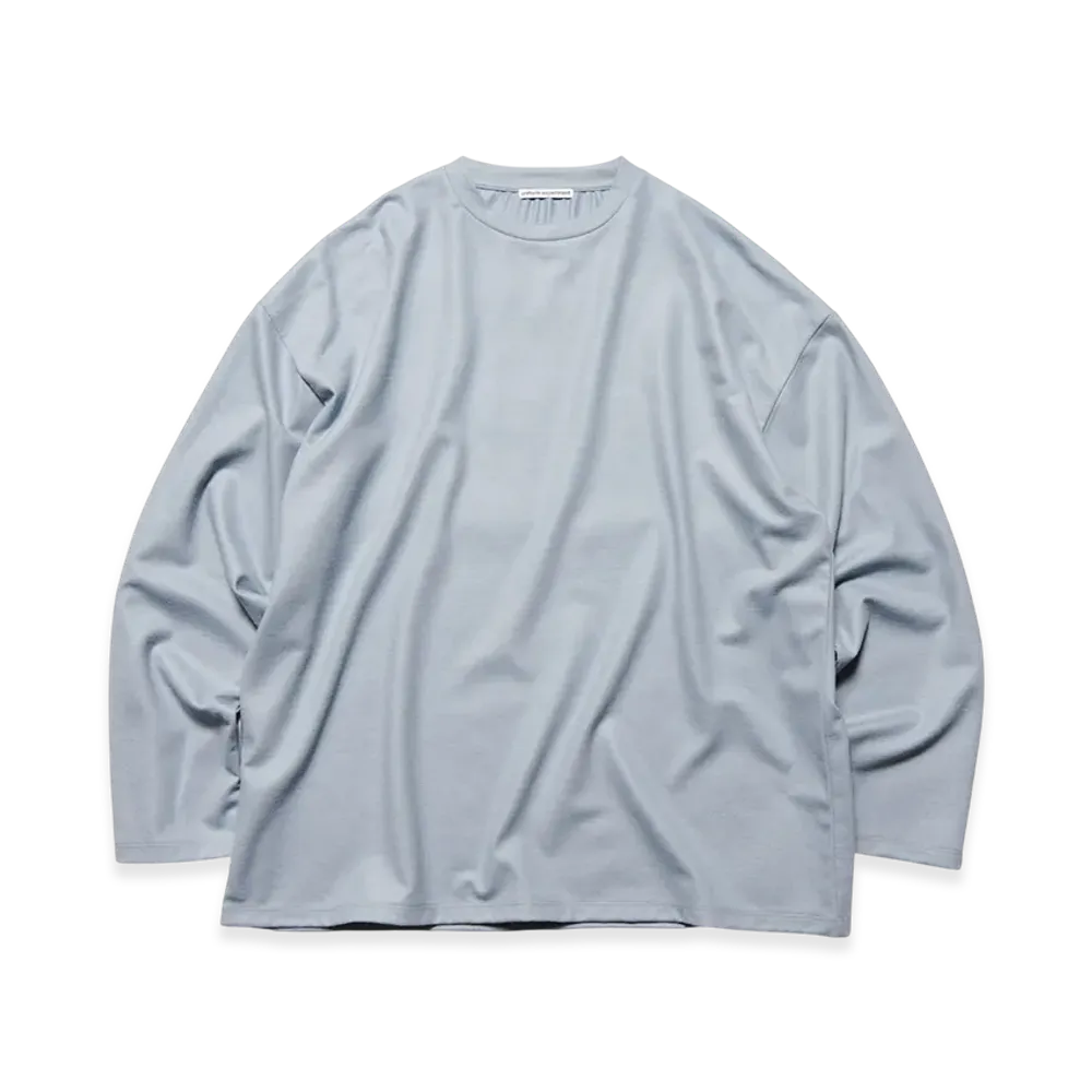 uniform experiment Silky Milled Wool Loose L/S Tee "Light Gray"