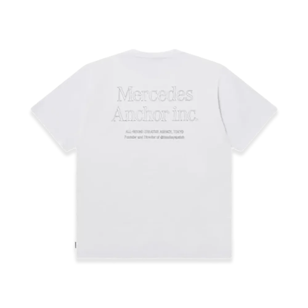 Mercedes Anchor inc. Outline Logo Tee "White"