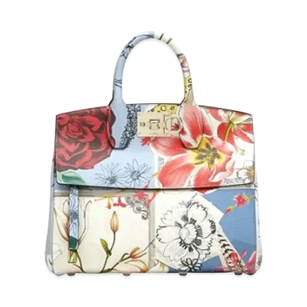 Salvatore Ferragamo Studio Bag Foulard Print (S) "Multicolor"