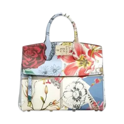Salvatore Ferragamo Studio Bag Foulard Print (S) "Multicolor"