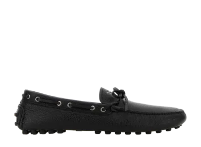 PRADA Leather Loafers "Black"