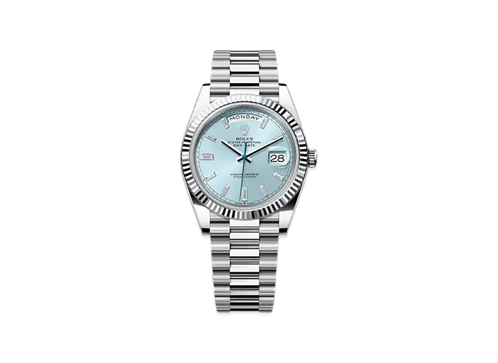 ROLEX Day-Date 40mm Platinum 228236 "Ice Blue"