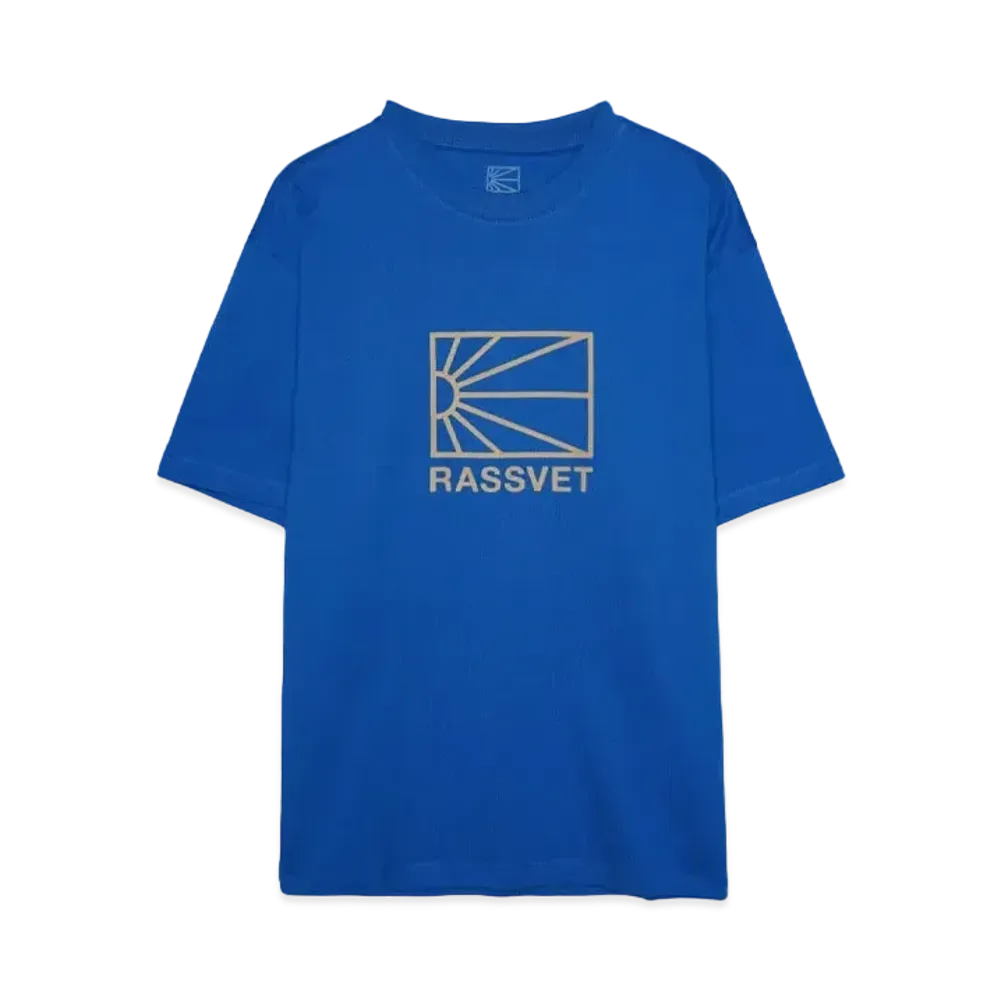 RASSVET LOGO TEE SHIRT KNIT "BLUE"