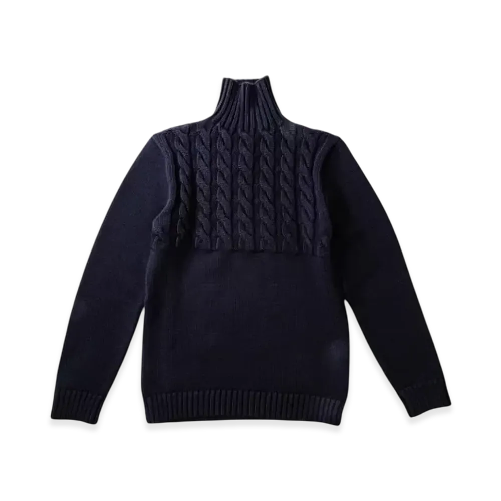 Maison Margiela Wool Turtleneck Sweater "Navy"
