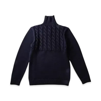 Maison Margiela Wool Turtleneck Sweater "Navy"