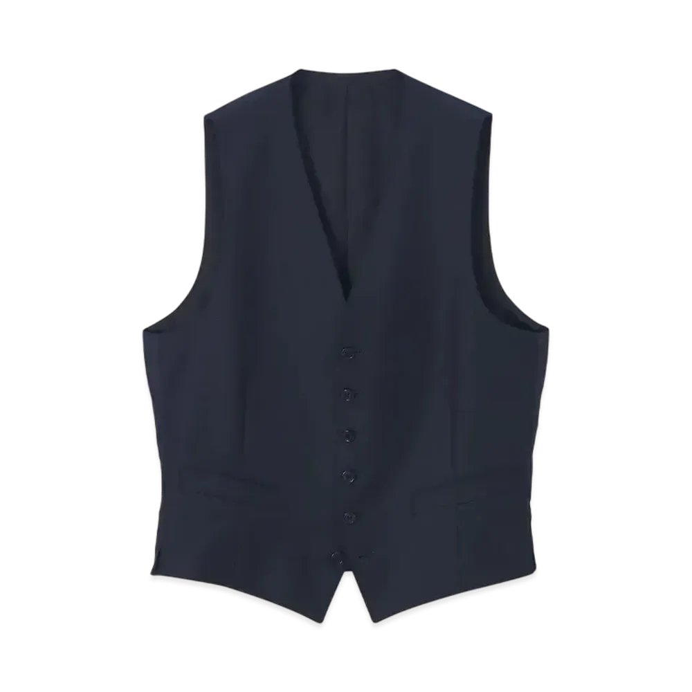Paul Smith Navy Solid Stretch 6B Vest "Navy"