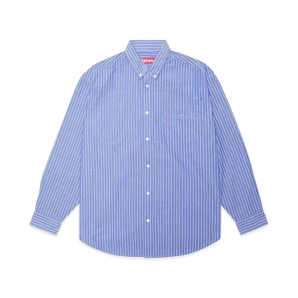 Supreme Loose Fit Stripe Shirt "Blue"