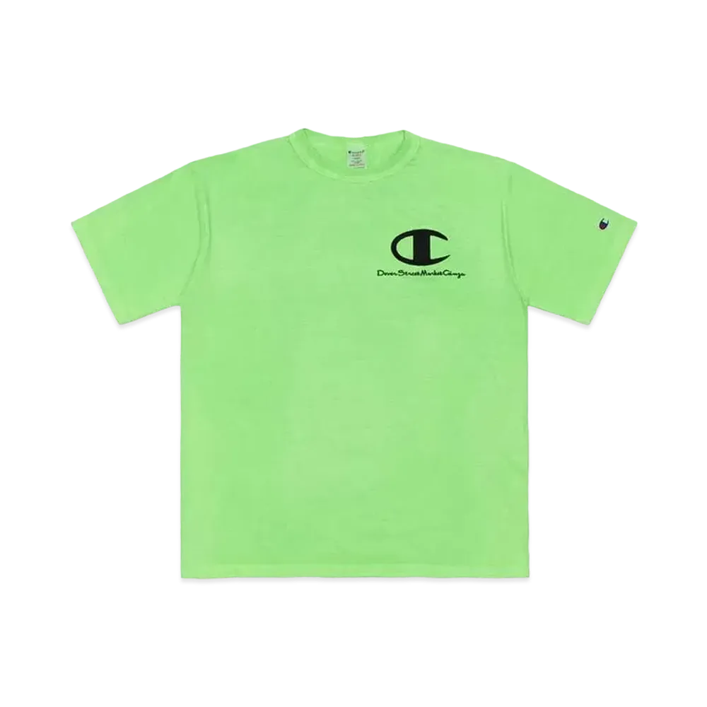 Dover Street Market Ginza x Champion Dsmg Short Sleeve T-Shirt C5-Z325 "Lime Green"