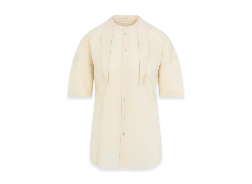 LEMAIRE Women's Short Sleeve Scarf Shirt "Ice Apricot"