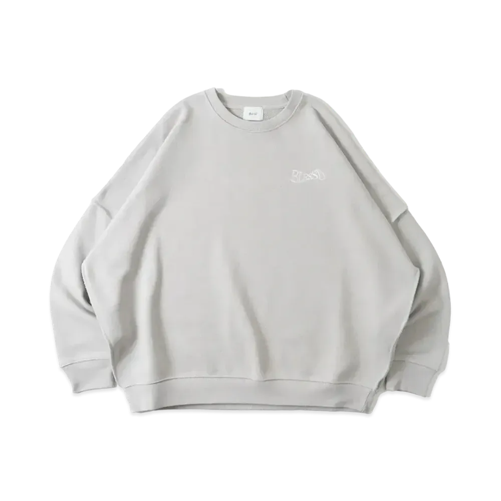 BLESS U Wave Logo Sweat "Gray"