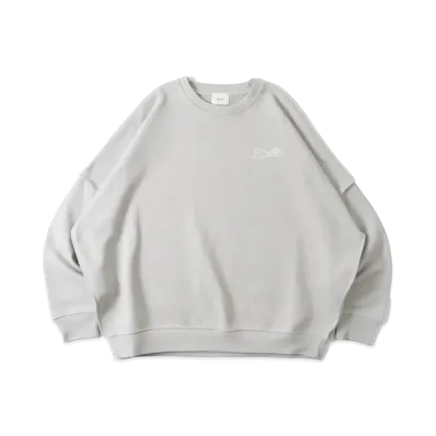 BLESS U Wave Logo Sweat "Gray"