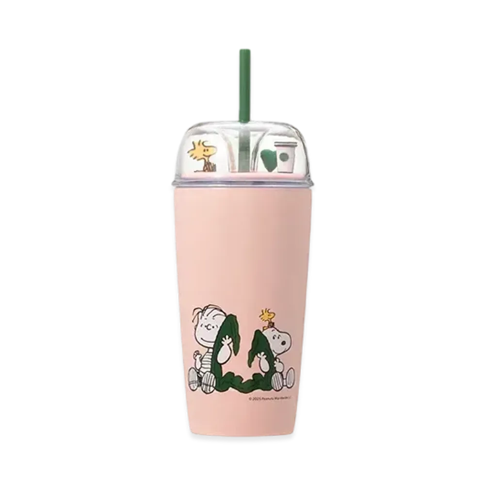 STARBUCKS x PEANUTS Stainless Steel Cold Cup Tumbler Pink 473Ml "Pink"
