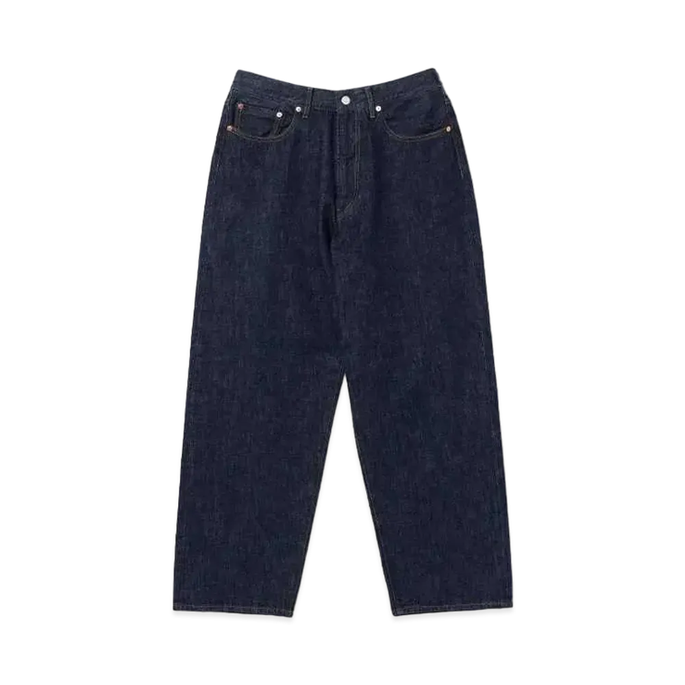 BEAMS Wide Fit Denim Pants "Fade Black"