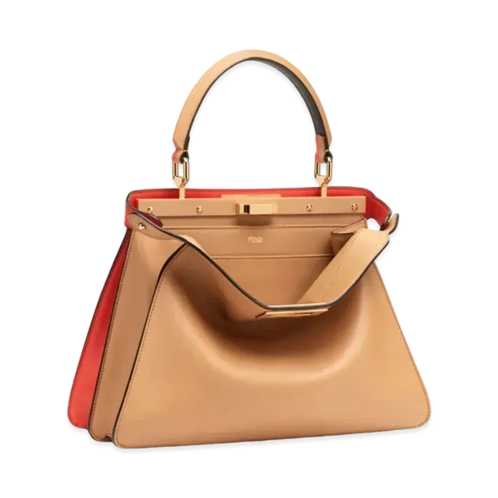 FENDI Peekaboo I See U Midiam & Leather Bag "Multicolor"
