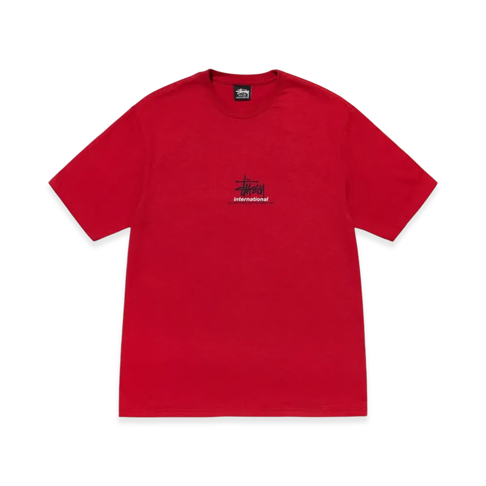 Stussy International Tee "Dark Red"