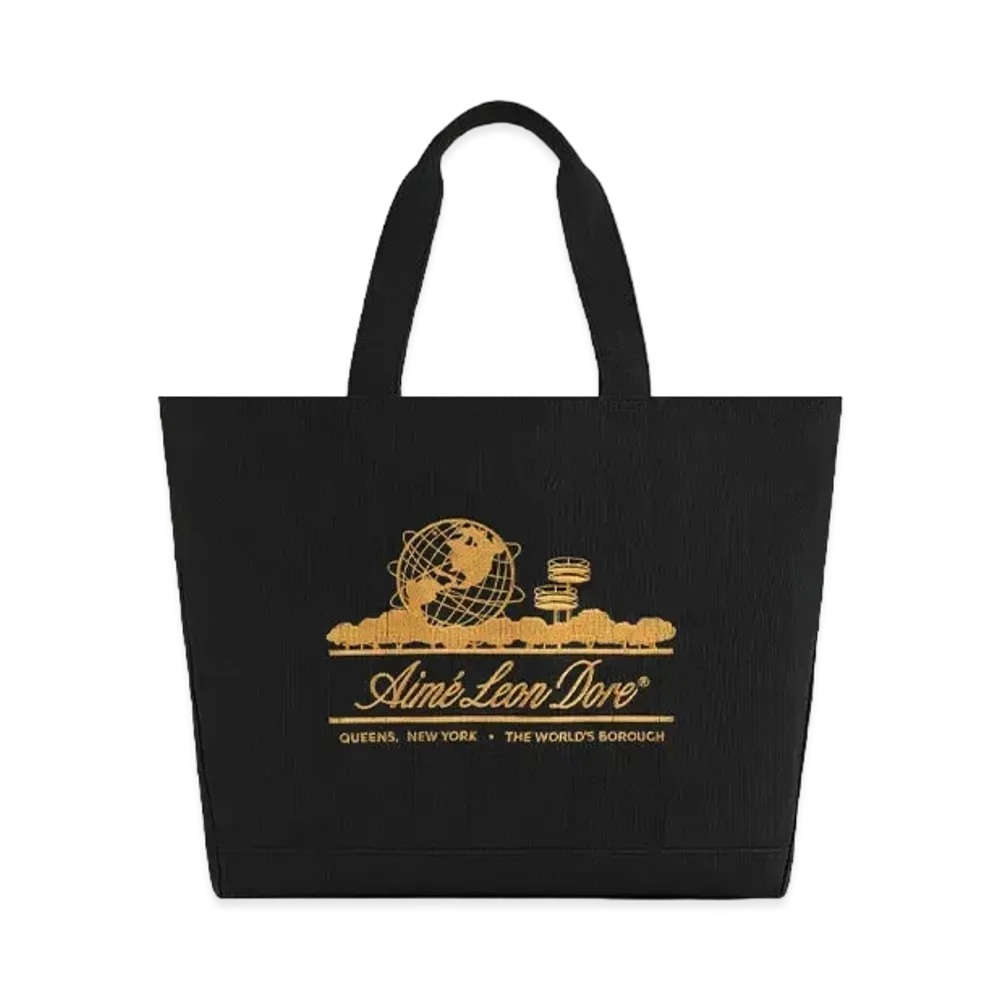 Aime Leon Dore Anniversary Unisphere Tote Bag "Black"
