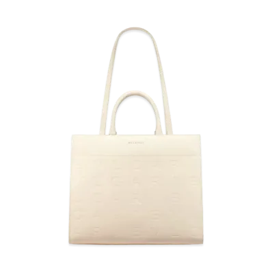 BVLGARI BVLGARI Logo Infinitum Tote "White"