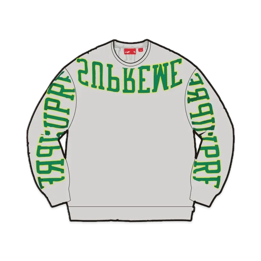 Supreme Multi Arc Crewneck "Heather Grey"