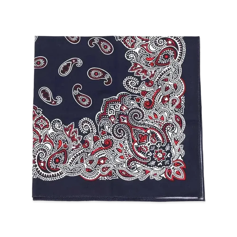 atmos Pink Paisley Bandana "Navy"