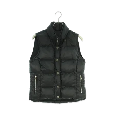 Chrome Hearts Stiff Cross Ball Button Nylon Down Vest "Black"
