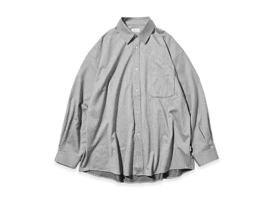 CLESSTE Mini Grid Check 36G Knit Everyday L/S Shirt "White/Black"
