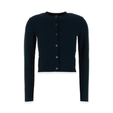 GUCCI Women's Knit Cardigan "Navy Blue"