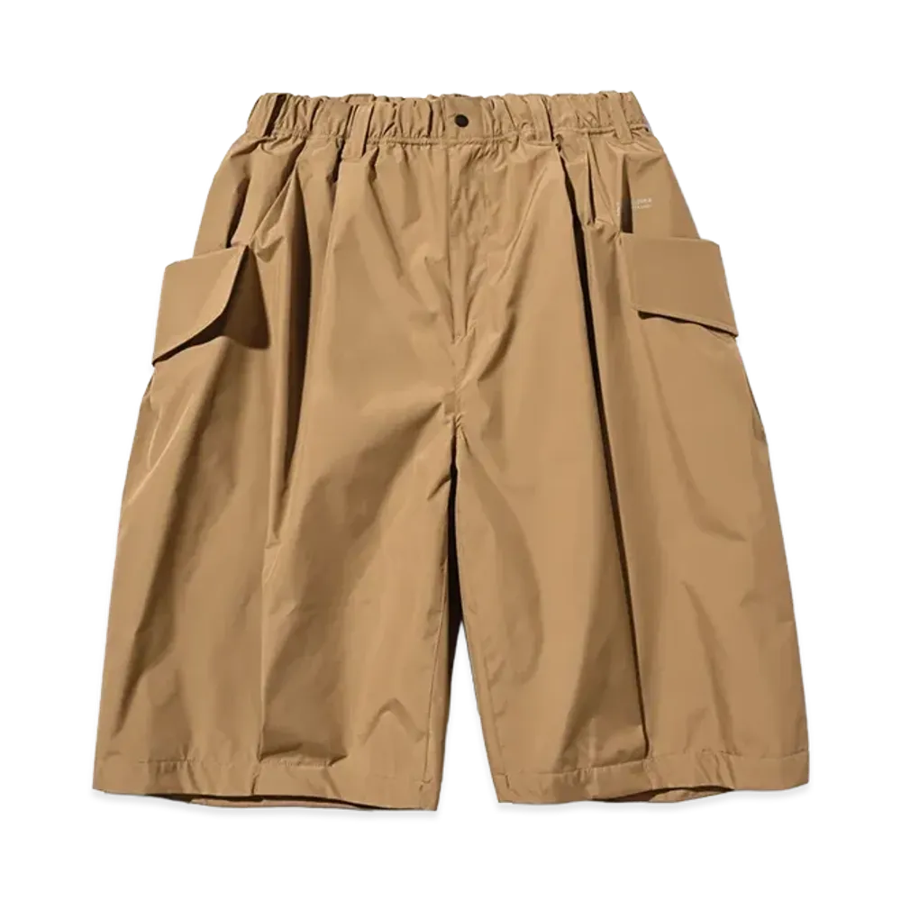 CLESSTE x +Phenix Windstopper by Gore-Tex Labs City Flap Wide Balloon Half Pants "Camel Beige"