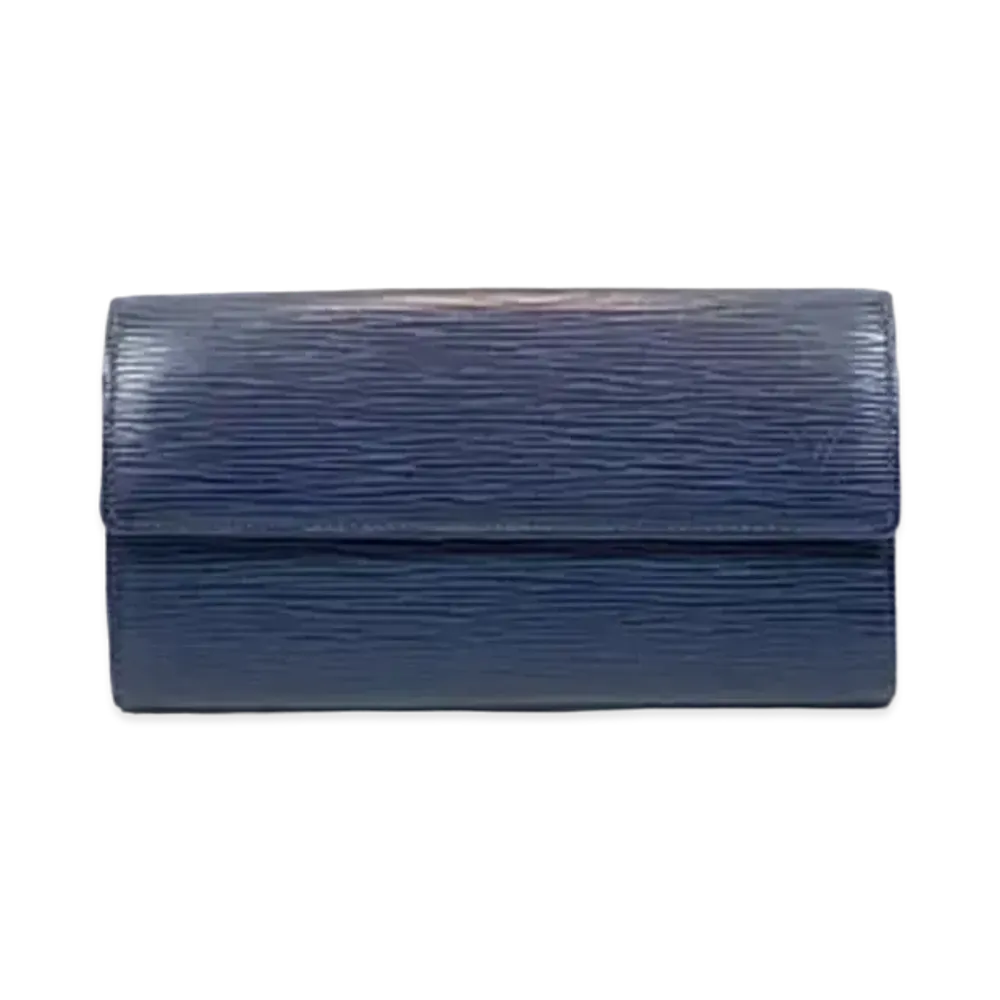 Louis Vuitton Sarah Wallet Epi "Indigo Blue"