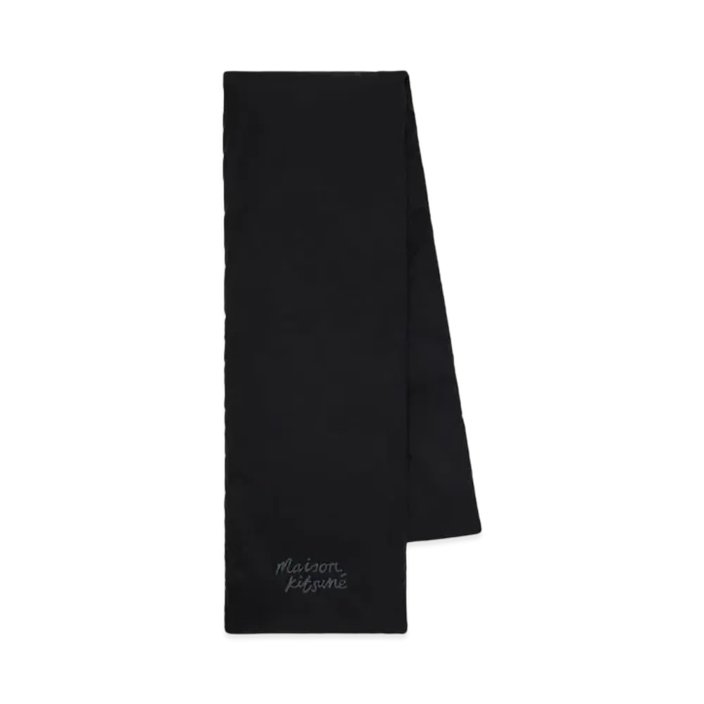 Maison Kitsune Puffer Scarf "Black"