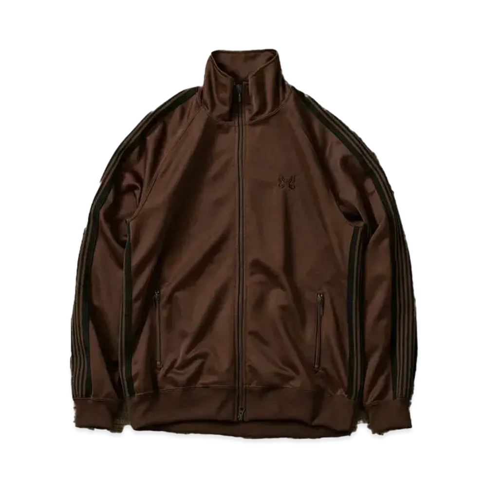 Needles x WILD LIFE TAILOR Track Jacket - Poly Smooth "Dark Brown"