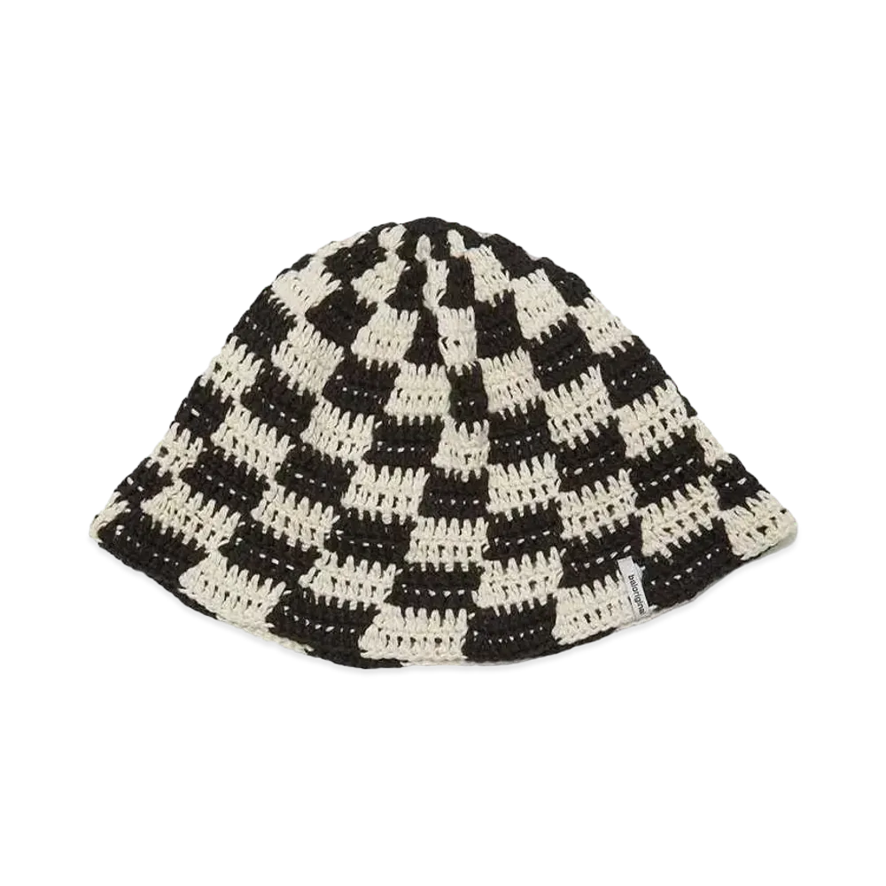 Bal HAND KNIT BUCKET HAT "BLACK"