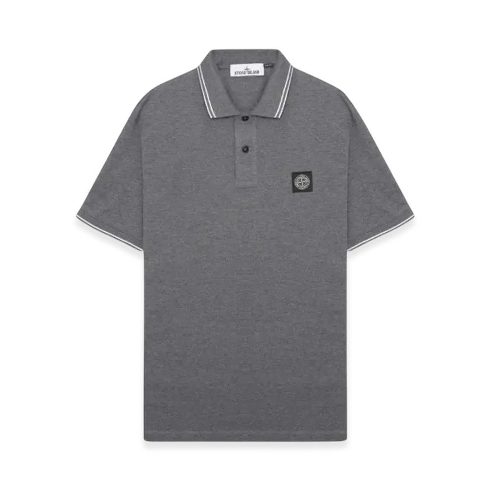 Stone Island 2SC18 Stretch Cotton Pique Short Sleeve Polo Shirt- 23SS "Charcoal"