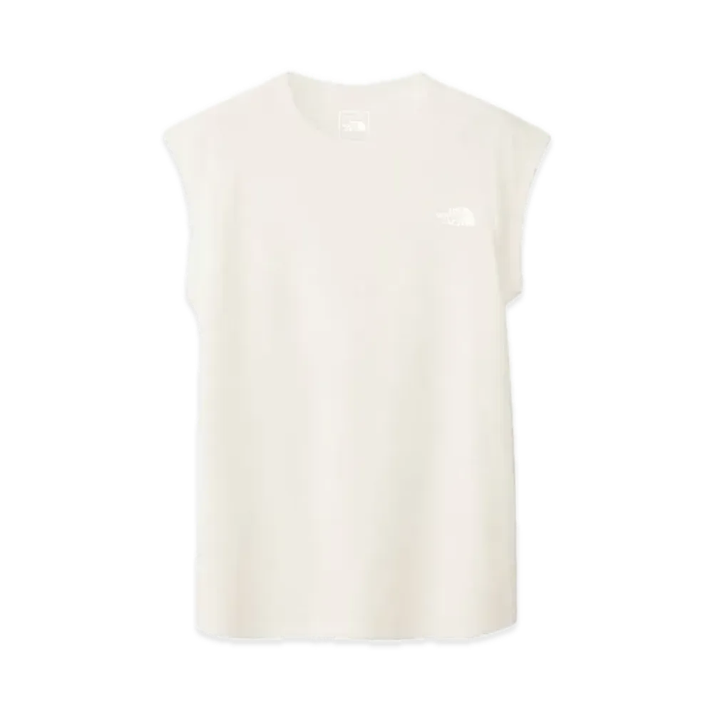The North Face French Sleeve Long Hem Tee "Grayish White"