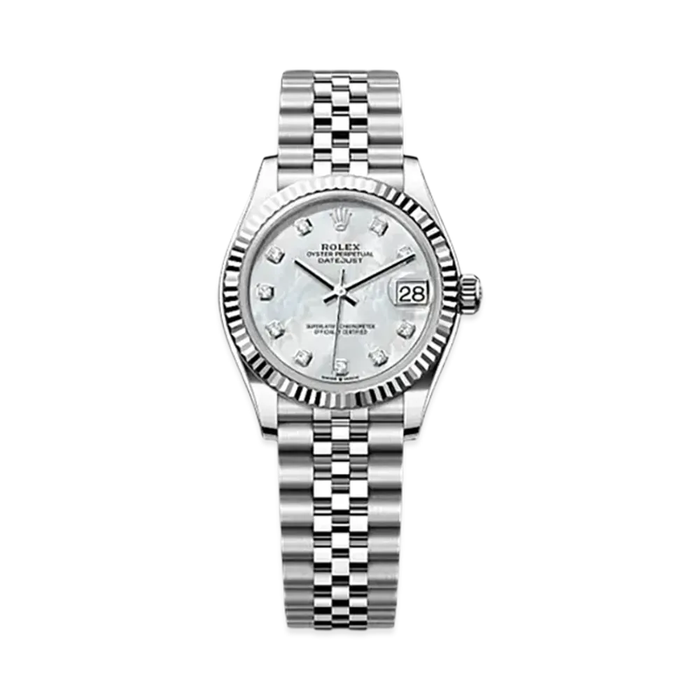 ROLEX Datejust 31mm Oystersteel & White Gold 278274 "White Mother-of-Pearl"