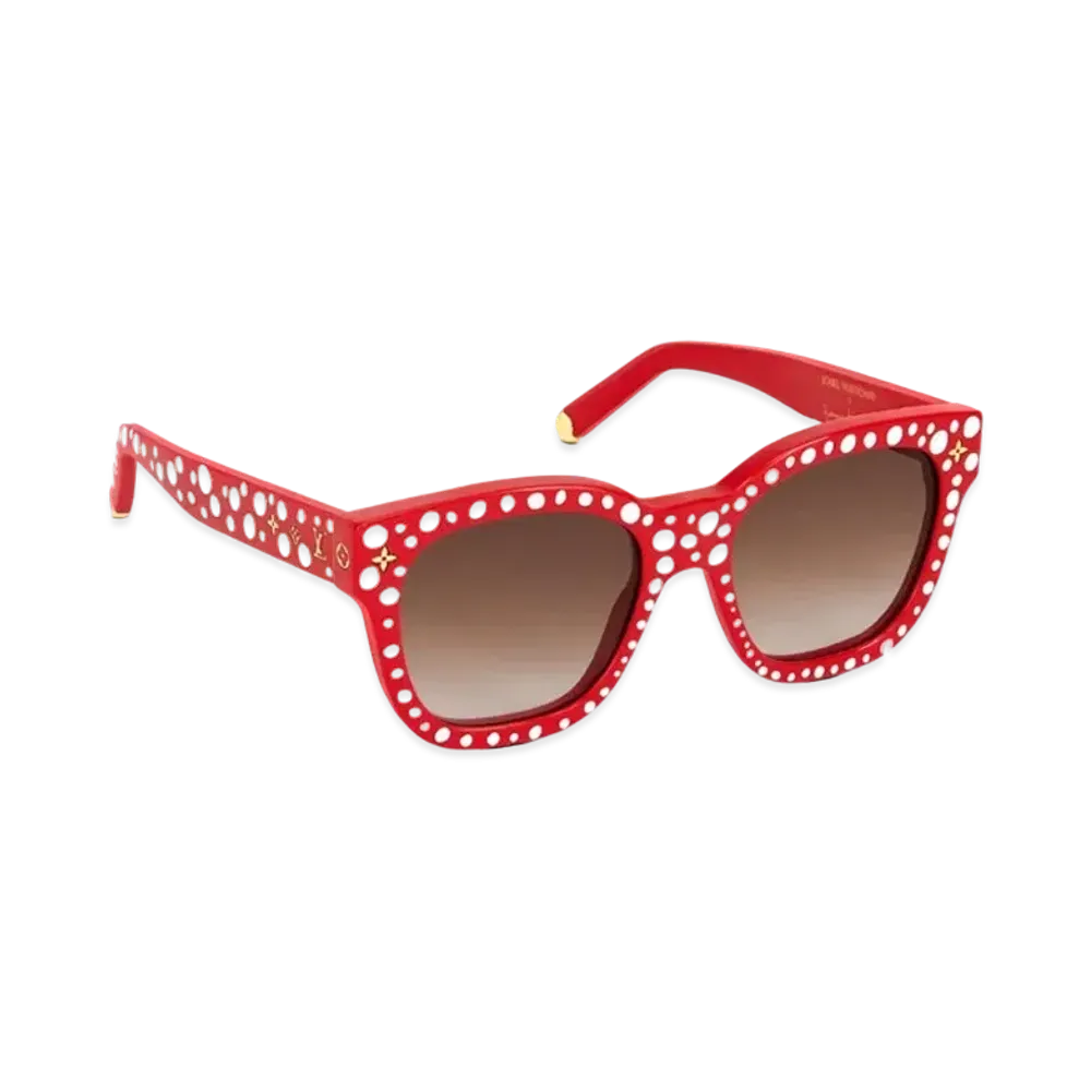 Louis Vuitton x Yayoi Kusama My Monogram Square Infinity Dots Sunglasses "Rouge"