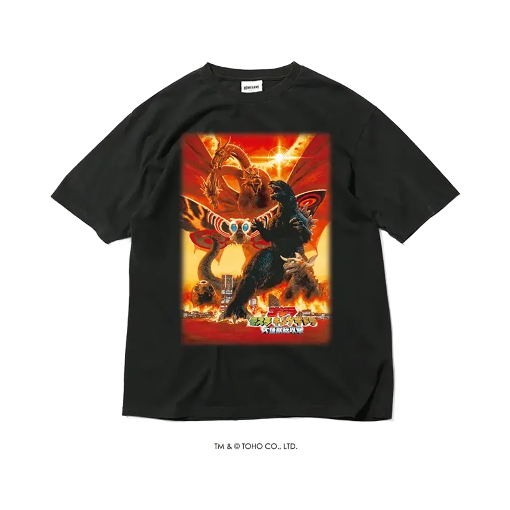 GODZILLA | HOMEGAME \ 2001 モスラ キングギドラ 大怪獣総攻撃 TEE BLACK