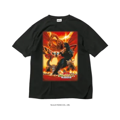 GODZILLA | HOMEGAME \ 2001 モスラ キングギドラ 大怪獣総攻撃 TEE BLACK