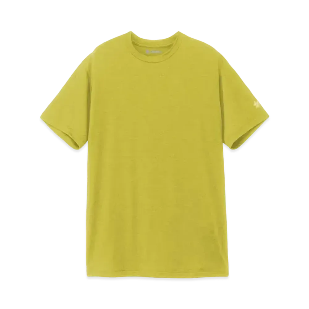 Goldwin Advanced Light Hybrid Wool T-shirt (Unisex) "Acid Yellow"