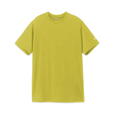 Goldwin Advanced Light Hybrid Wool T-shirt (Unisex) "Acid Yellow"
