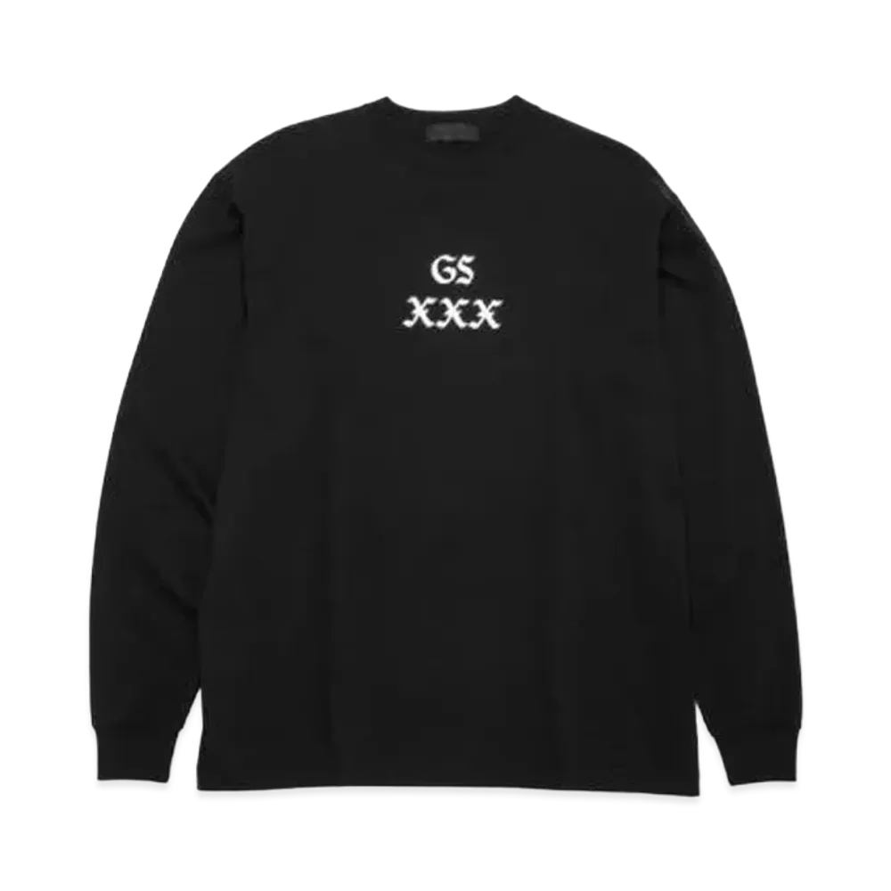 GOD SELECTION XXX LONG SLEEVE T-SHIRT GX-A22-LT-02 "Black"