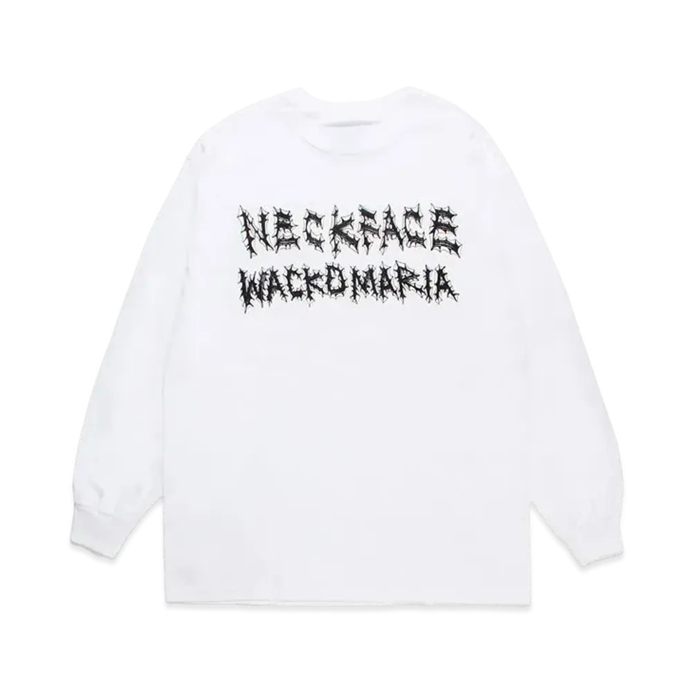 WACKO MARIA x neckface / Long Sleeve T-Shirt "White"