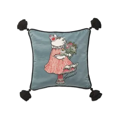 GUCCI x Yuko Higuchi Moiré and Silk Cushion Japan Exclusive "Green"