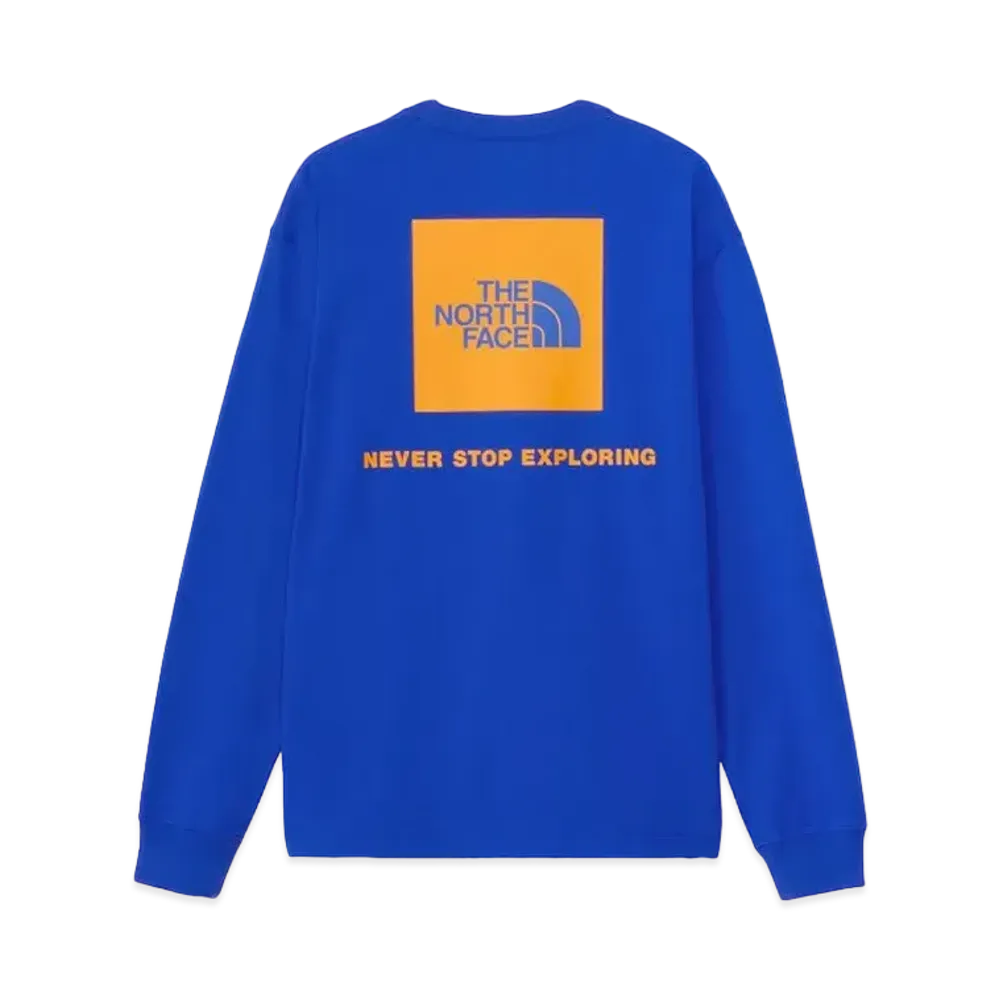 The North Face Long Sleeve Back Square Logo Tee "TNF Blue"