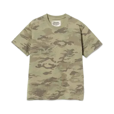 BEAMS FUTURE ARCHIVE Fade Camo T-Shirts "Green"
